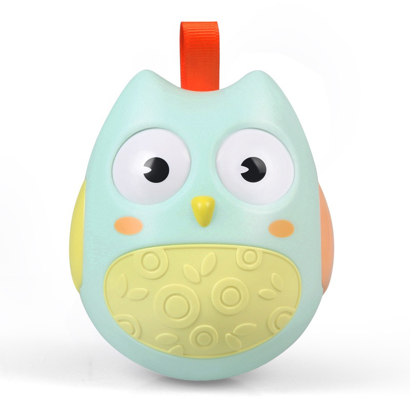 TokoPapin Mainan Edukasi Anak Bayi Roly Poly Rattle Bunyi Suara Bayi Montessori Owl Mainan Anak Lucu Montesori Kecil Bergoyang Goyang Telur 1 2 3 4 5 tahun