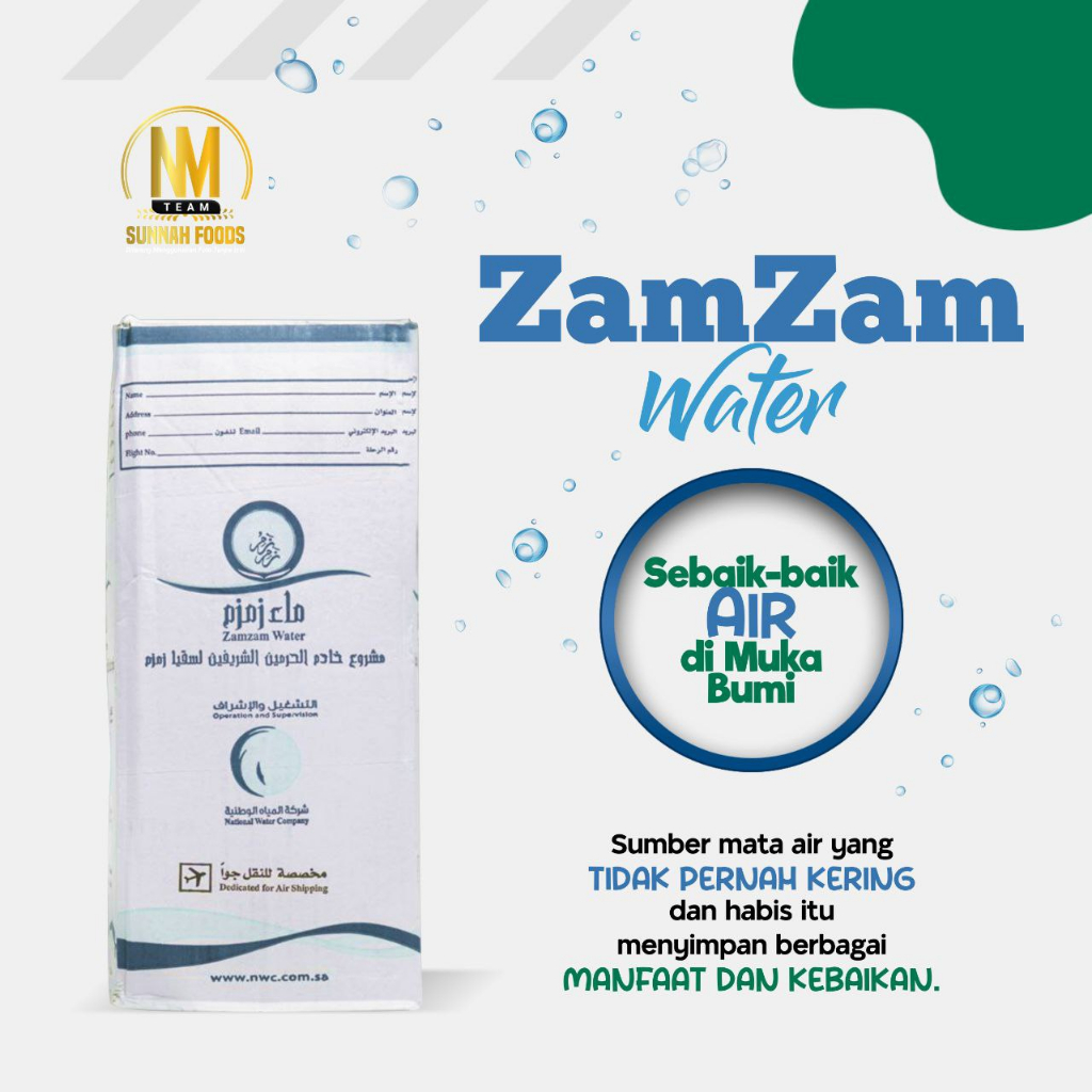 

Zamzam Water / Air Zamzam 5 Liter ASLI BERGARANSI!