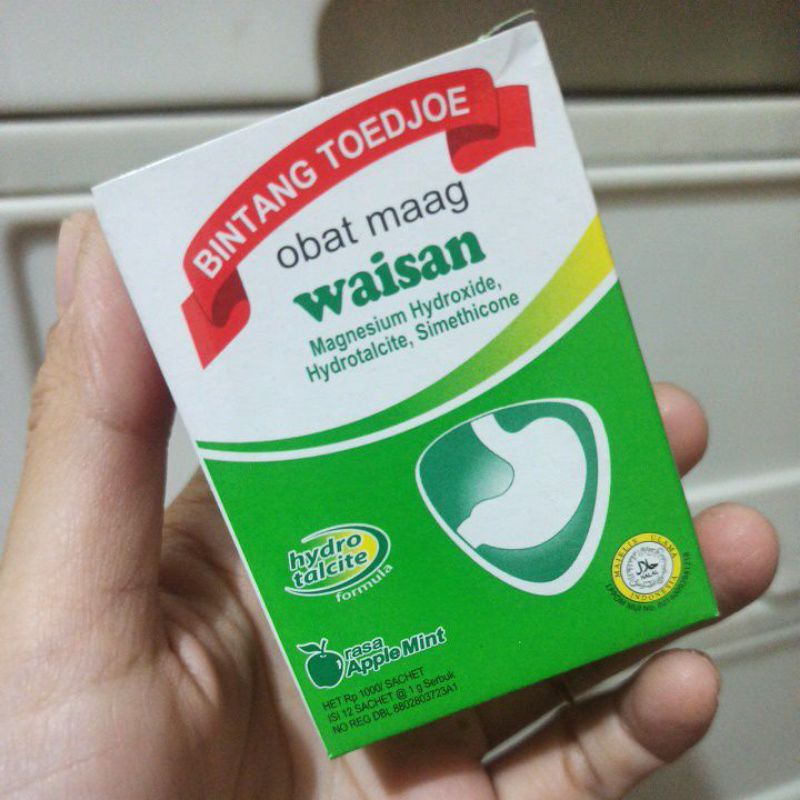 Waisan box 12 sachet obat sakit maag lambung pencernaan