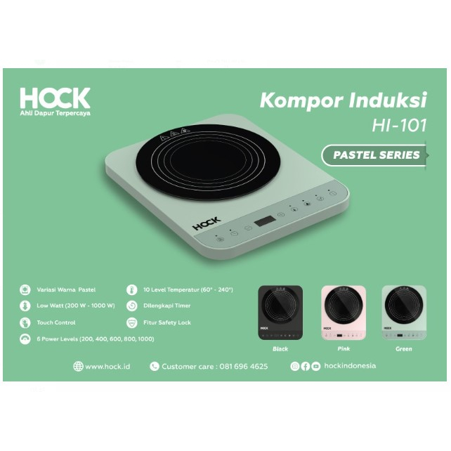 Kompor Listrik Induksi Low Watt Hock HI-101 - Random