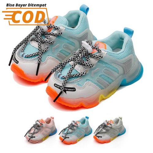 Chubby Glory SH20113N Sepatu Anak Sepatu Lampu anak Led Sneakers anak Sepatu Terlaris sepatu anak perempuan usia 8 bulan sampai 5 tahun size 21-30