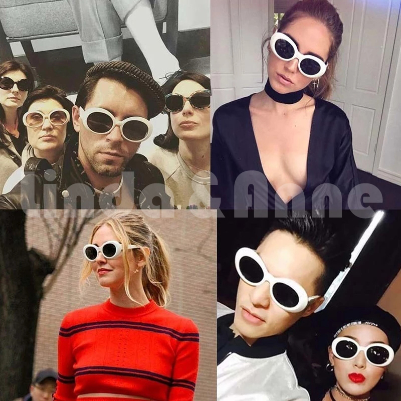 Sunglasses Trendy Kacamata Hitam Bentuk Oval Kekinian Pria dan Wanita Fashion Import