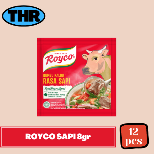 

Royco Sapi 8gr Sachet 1 Renceng isi 12pcs