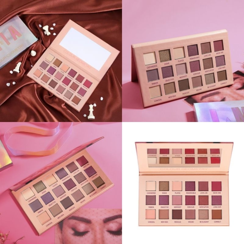 Eyeshadow Pallete 18 Warna Mate Dan Glitter