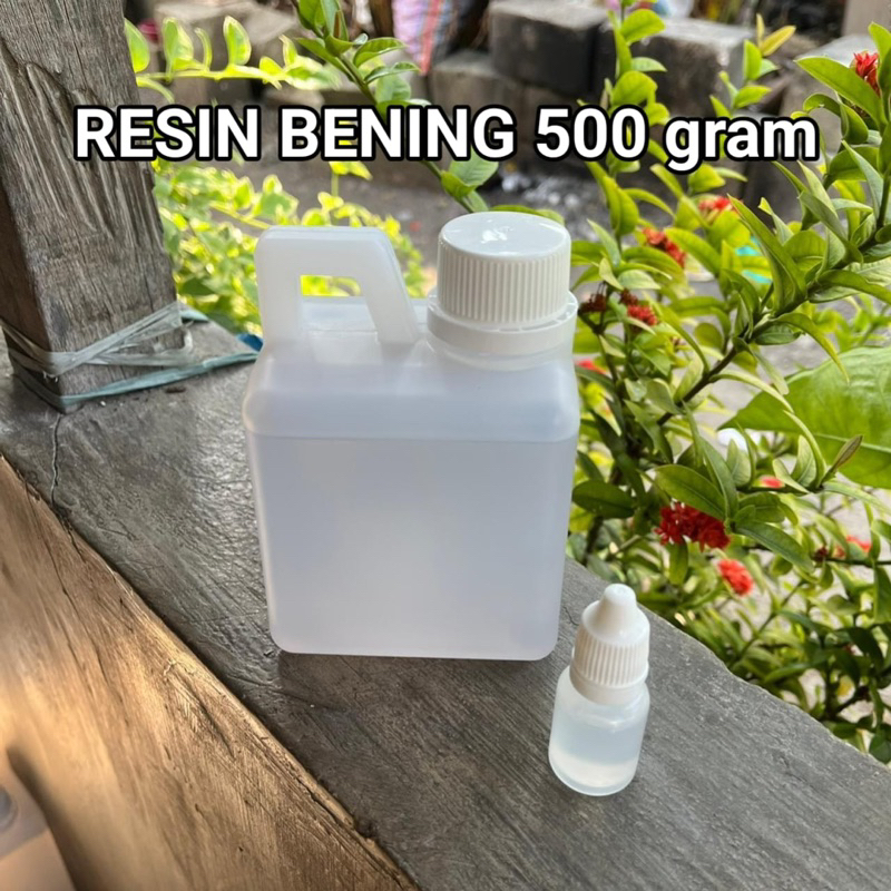 Resin bening 500 gram + katalis