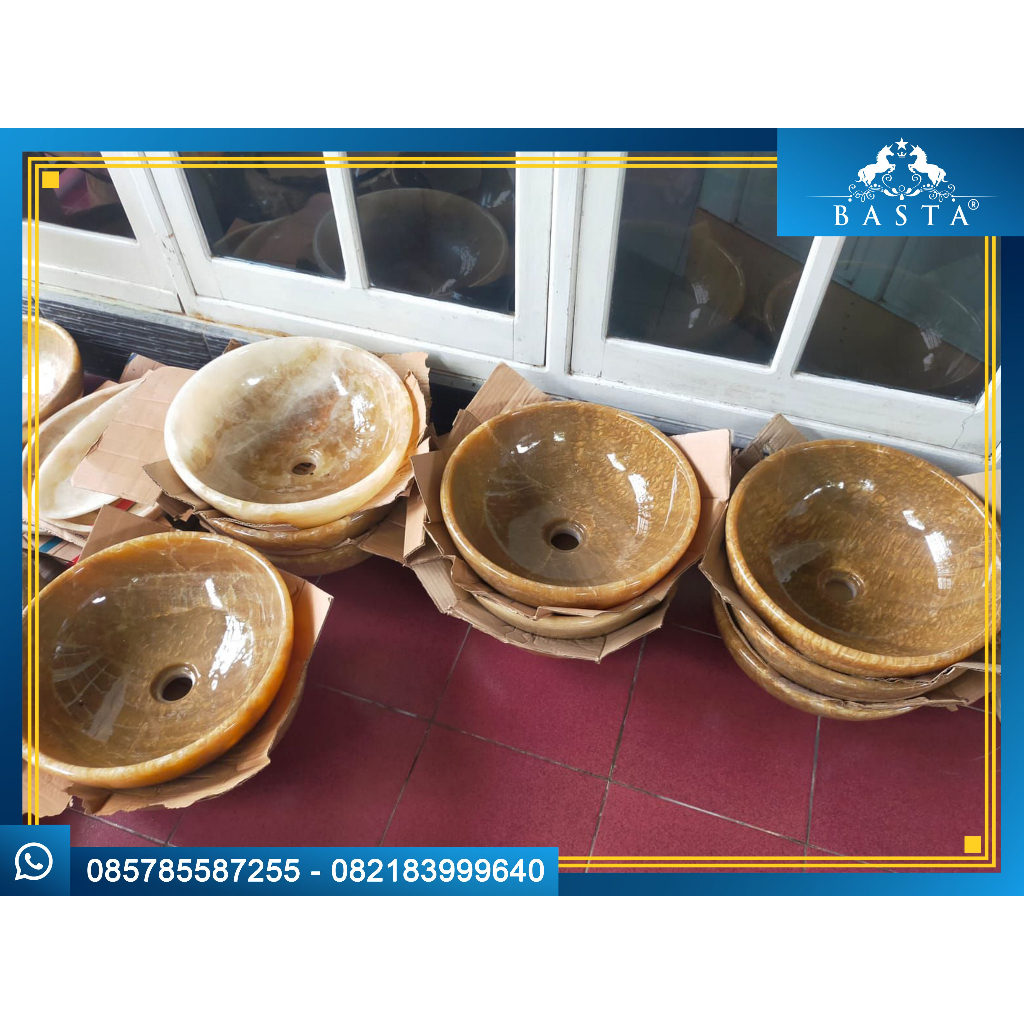 Wastafel Onyx Batu Alam