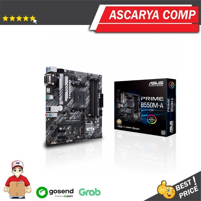 Asus PRIME B550M-A (AM4, AMD Promontory B550, DDR4, USB3.2, SATA3)