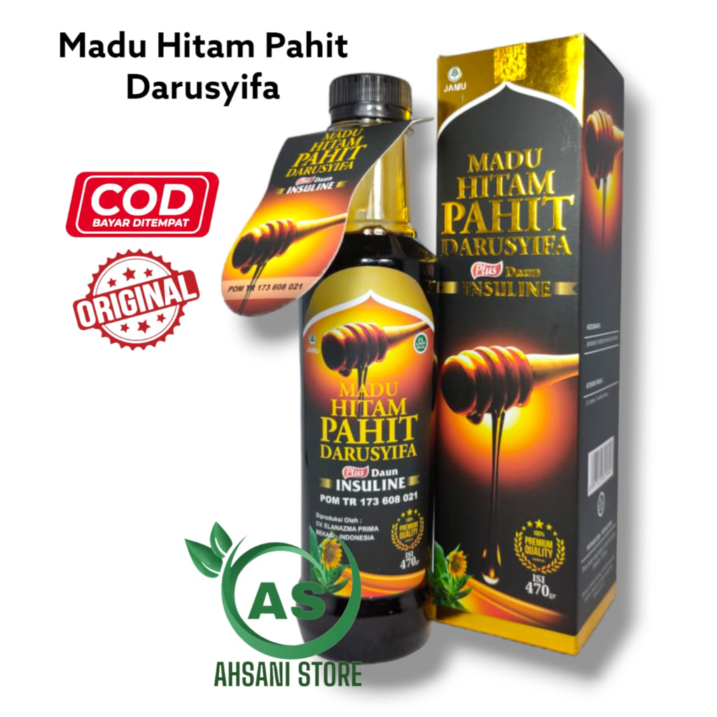 

Madu hitam pahit insuline plus propolis darusyifa obat diabetes Isi 470g