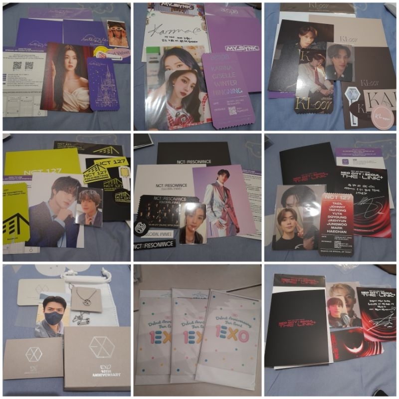 Ar ticket fanmeeting 10th necklace redvelvet irene my synk karina kloor kai fanmerting jungwoo reson