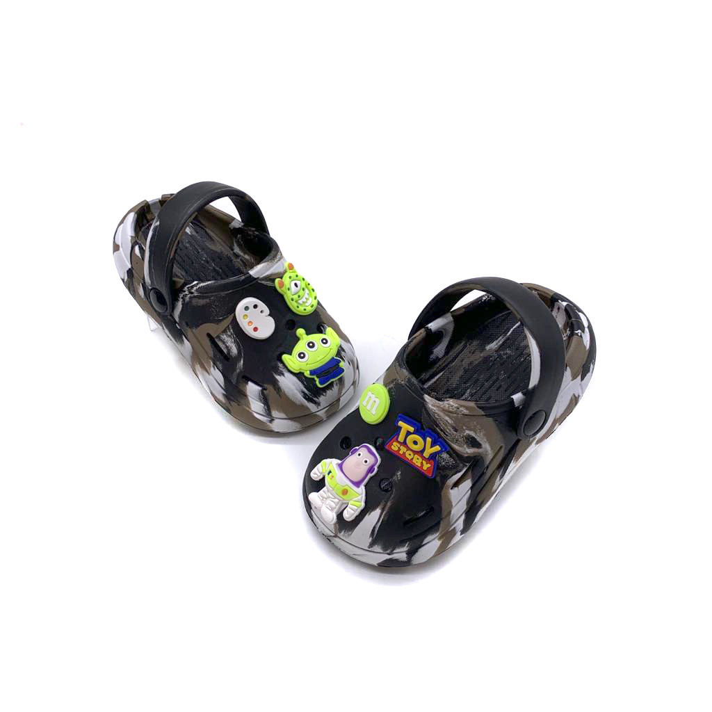 Sandal Selop Anak Sandal Baim Karakter Lucu Terbaru Kekinian Motif Loreng Uk.20-31