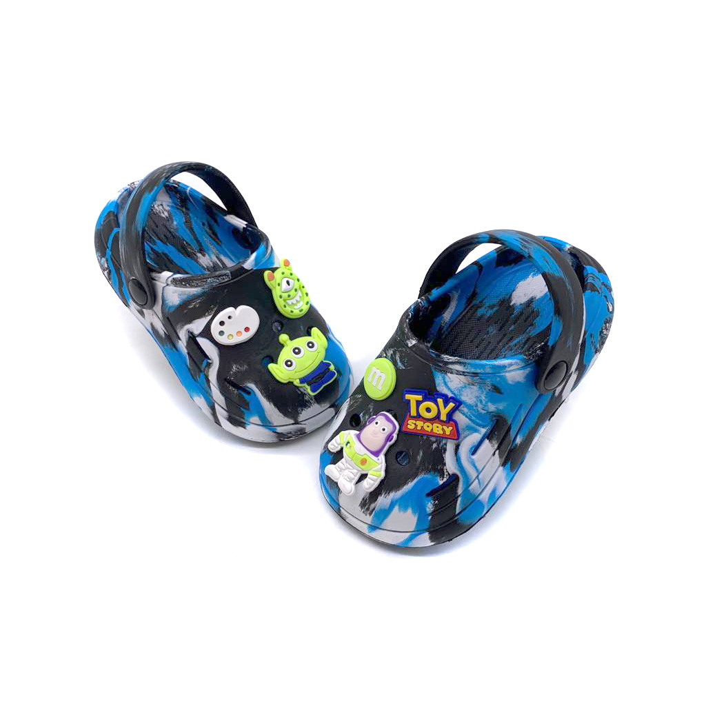 Sandal Baim Anak Motif Loreng Karakter Toy story Lucu  Kekinian Uk.20-31