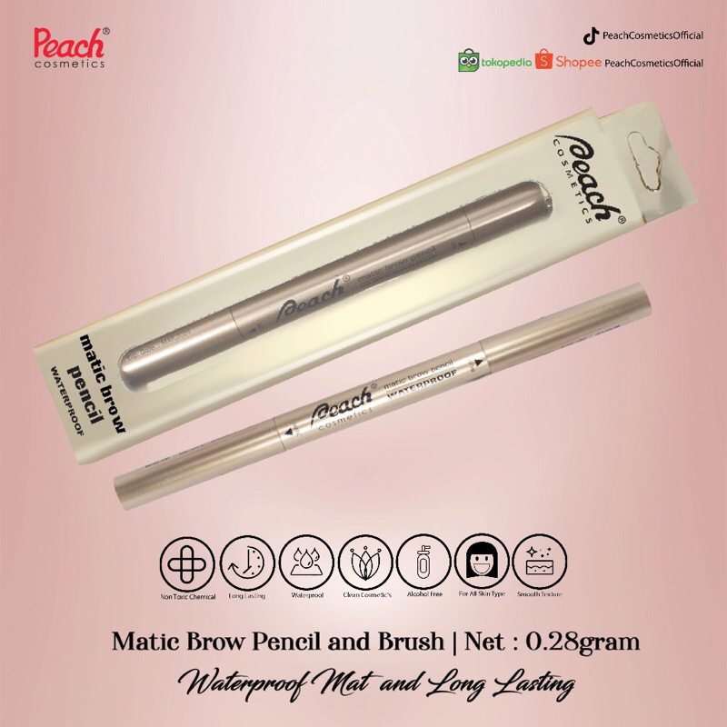 Peach Matic Brow Pencil Waterproof