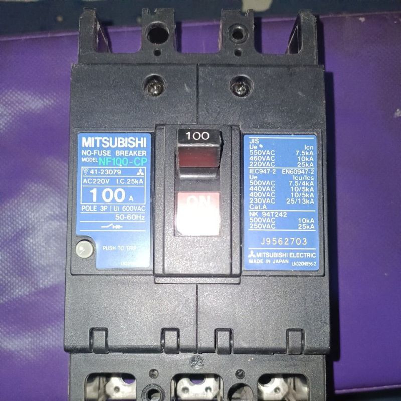 mccb mitsubishi nf100 cp 100A