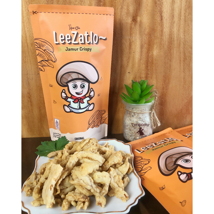 

Jamur Crispy Leezatlo - Keripik Jamur Tiram Original