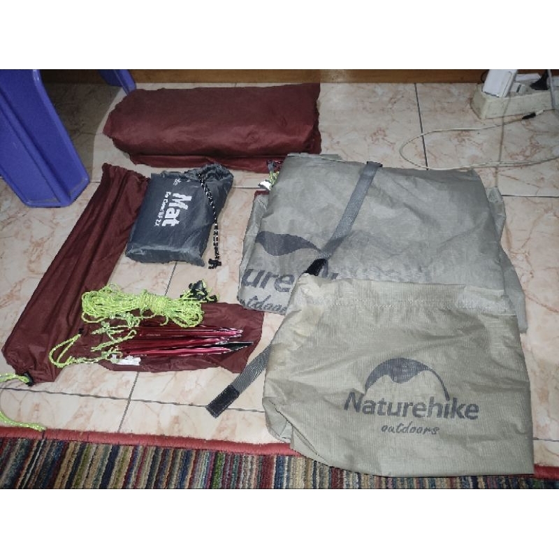 Tenda Naturehike Cloud Up 2X Upgrade Version Self Standing - Tenda Camping Hiking Outdoor , bekas