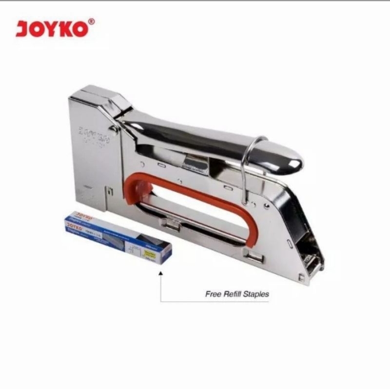 JOYKO GT701 &amp; BONUS REFILL STEPLES STAPLER TEMBAK BESI GUN TACKER 701