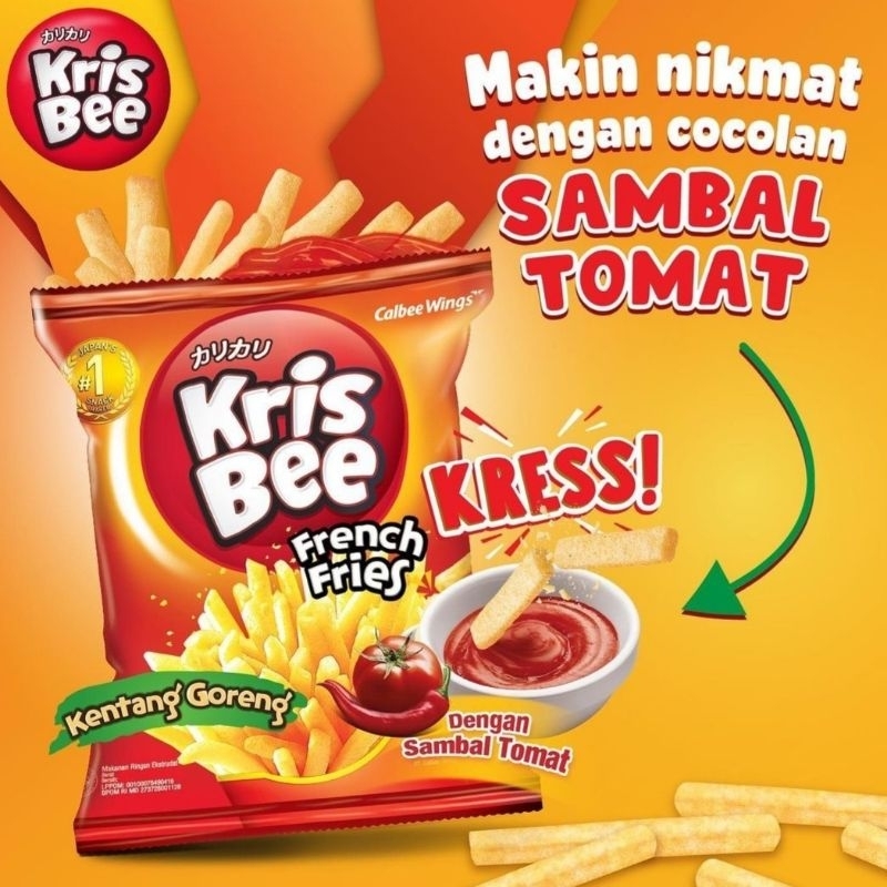 

Ciki Kentang Goreng KRIS BEE FRENCH FRIES 16 Gram