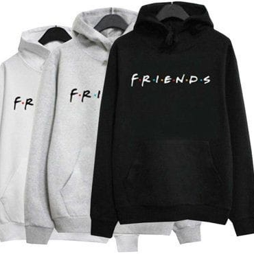 Parisdivarious Sweater Hoodie Jemper Friends Bahan Fleece Size S - XXL (Pria &amp; Wanita)