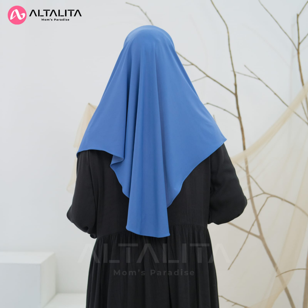 Altalita - Jilbab Instan Bergo Sport Hamidah Menutup Dada Hijab Instan Qanita Penguin Size L Kerudung Bergo Jersey Premium Cocok Untuk Sekolah Olahraga Volly Futsal Senam dan Sehari-Hari