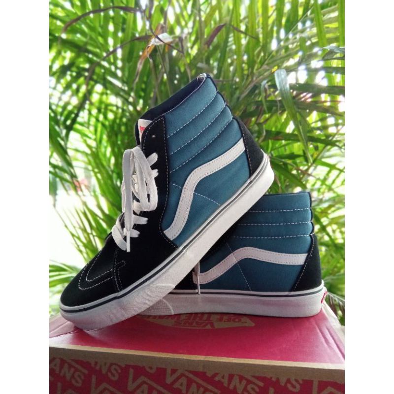 vans sk8 high blue navy
