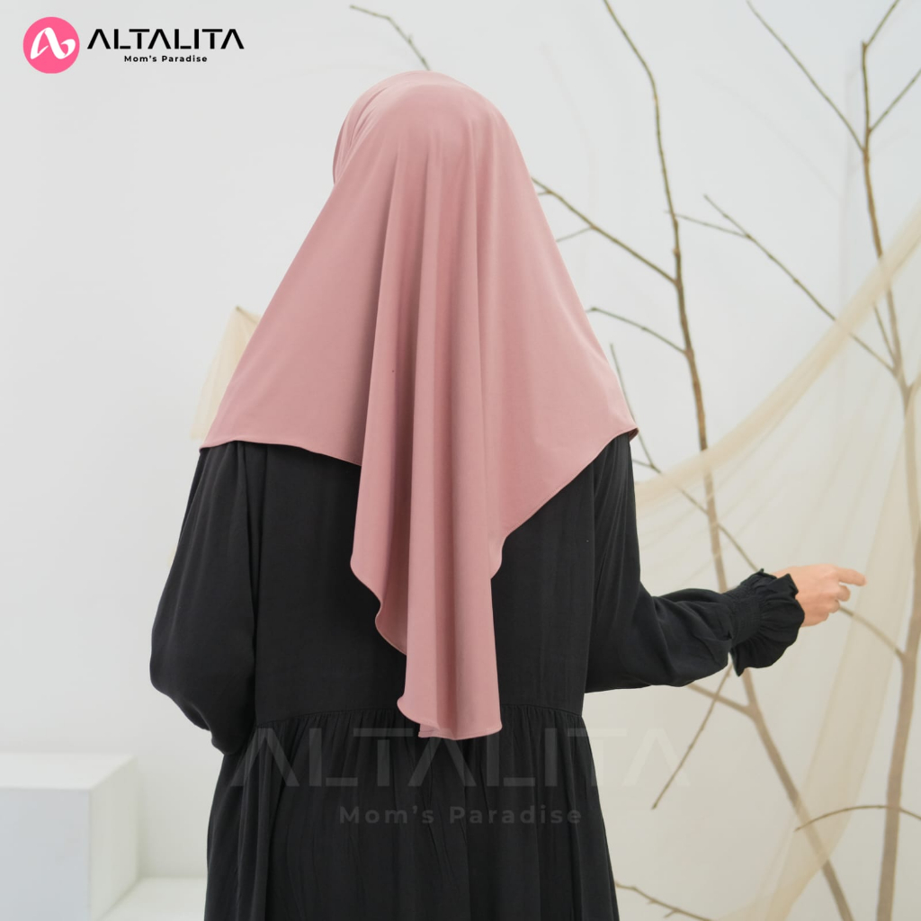 Altalita - Kerudung Qanita Penguin Ukuran L Instan Jersey Premium Jilbab Bergo Hamidah Menutup Dada Terbaru Hijab Sport Instant Cocok Untuk Sekolah Olahraga Volly Futsal Badminton dan Sehari-Hari