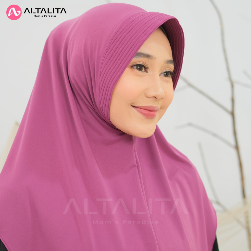 Altalita - Hijab Qanita Penguin Ukuran L Instan Jersey Premium Kerudung Bergo Hamidah Menutup Dada Terbaru Jilbab Sport Instant Cocok Untuk Sekolah Olahraga Volly Futsal Badminton dan Sehari-Hari