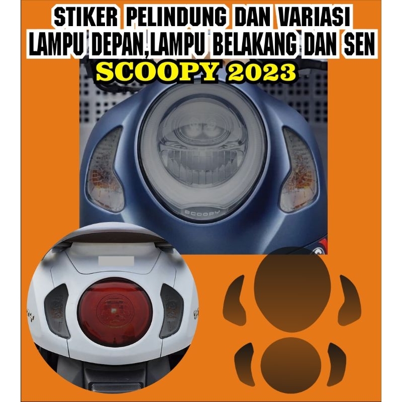 stiker cutting variasi skotlet transfaran pelindung mika spidometer,sen,headlamp,stoplamp scoopy 2023