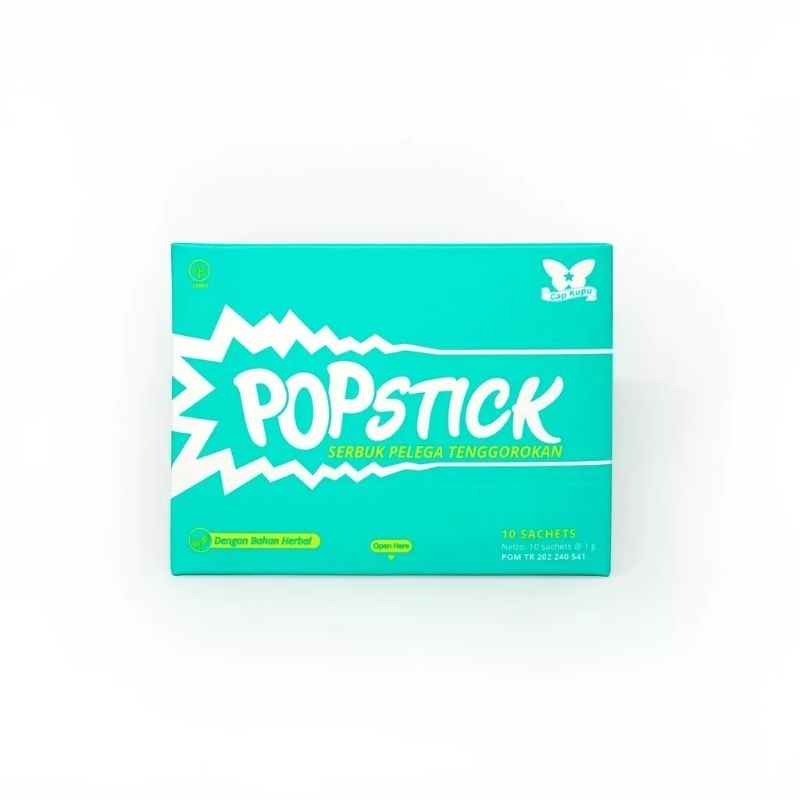 

Permen Popstick Serbuk Pelega Tenggorokan - Box Isi 10 Sachet