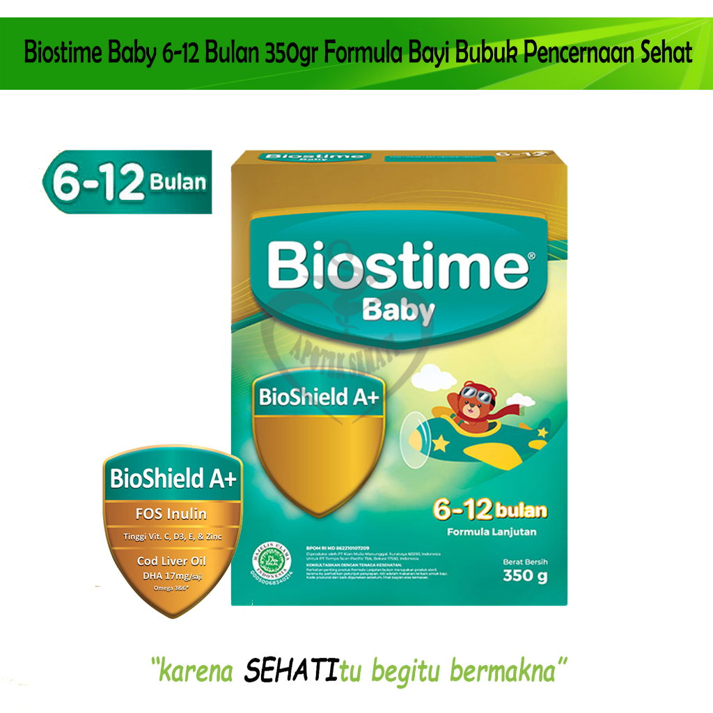 Biostime Baby 0-6 Bulan 350 Gram Susu Formula Pertumbuhan Bayi