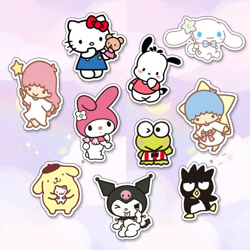 

Stiker Aesthetic Bahan Vinil Hello Kitty and Friends Series