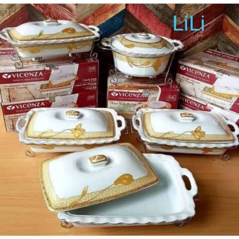 Prasmanan Set Wadah Saji Vicenza Lily