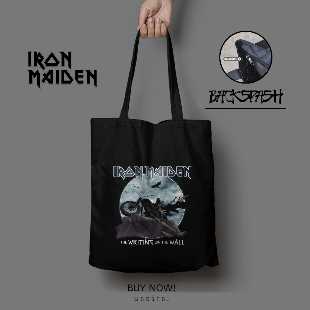 Tas Totebag Band Iron Maiden Custom Pria Wanita - IRON MAIDEN