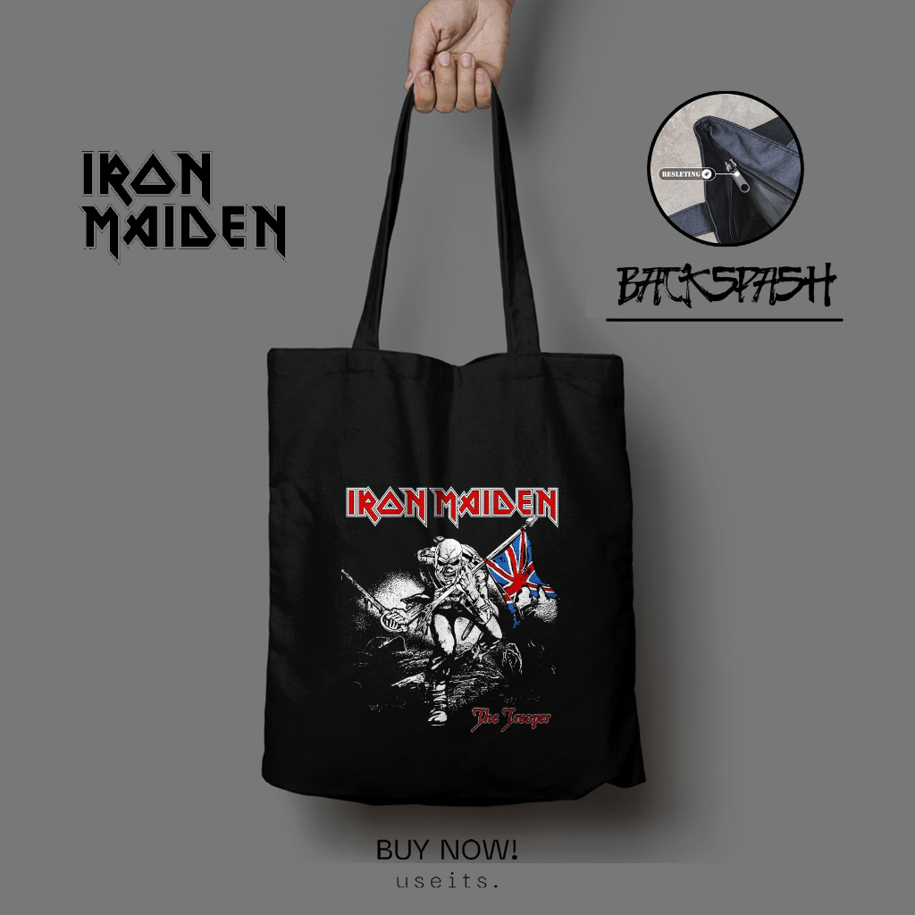 Tas Totebag Band Iron Maiden Custom Pria Wanita - IRON MAIDEN