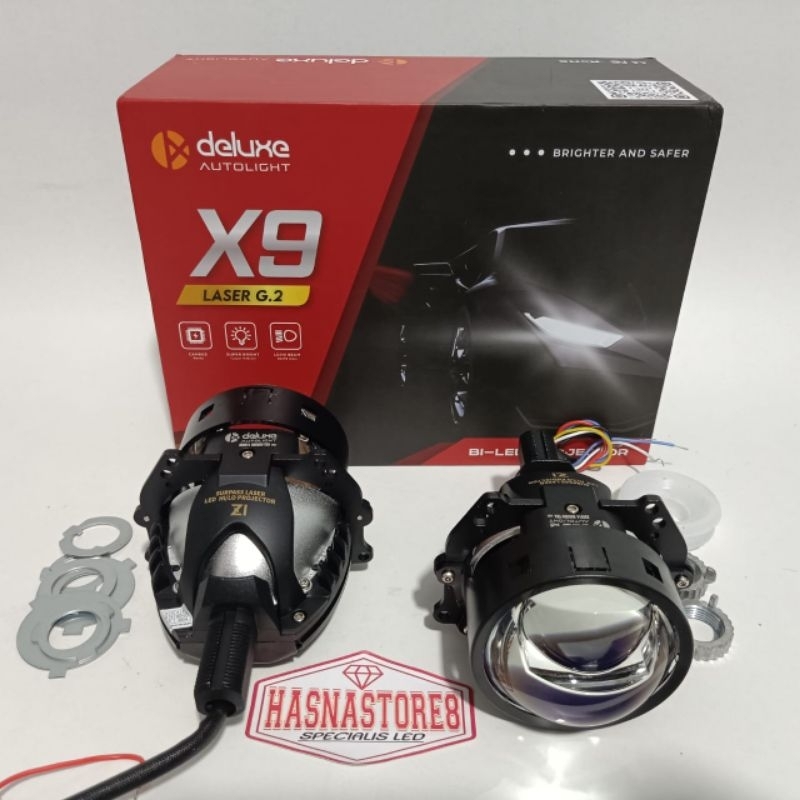 BILED PROJECTOR DELUXE X9 G2 LASER Z1 85W 3 INCH LENSA BLUE LENS