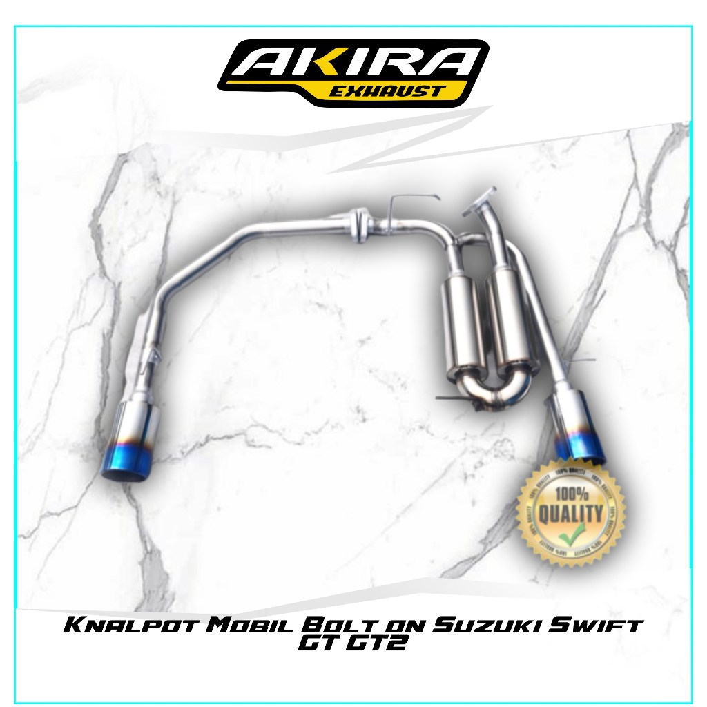 Knalpot Mobil Bolt on Suzuki Swift GT GT2 Akira Exhaust