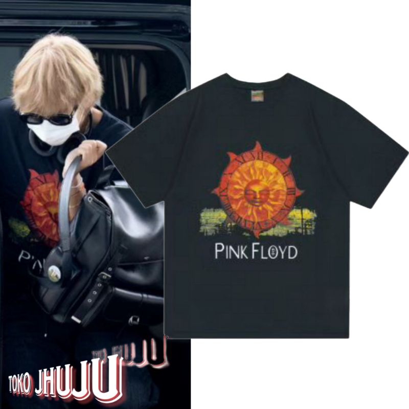 Kaos V Kim Taehyung Bangtan Pink Floyd