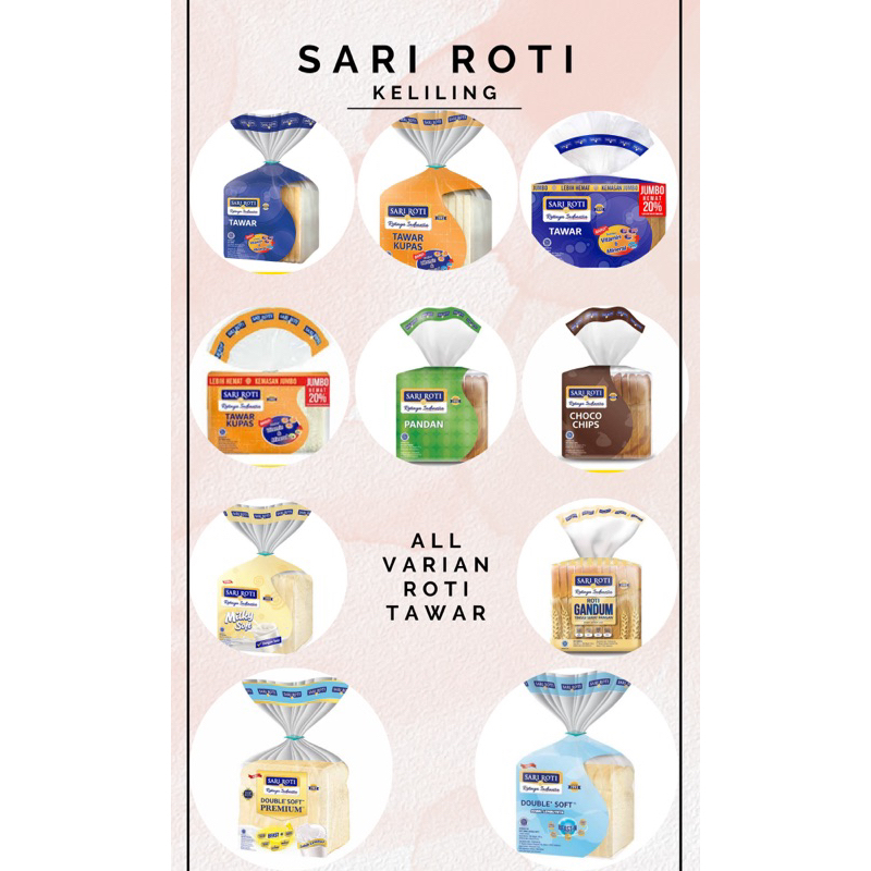 

Sari Roti Tawar All Varian