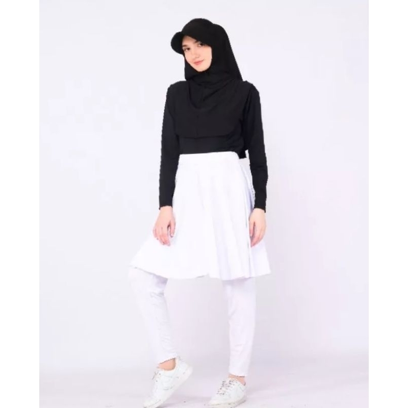 Legging Rok Olahraga Wanita Skirt//Leging Sport Halal//legging Jogging Renang Sepeda Lari Zumba Senam Aerobik