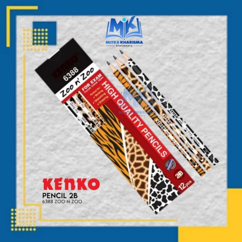 

KENKO Pensil 2b 6388 Zoo / Pena / Pensil tulis )