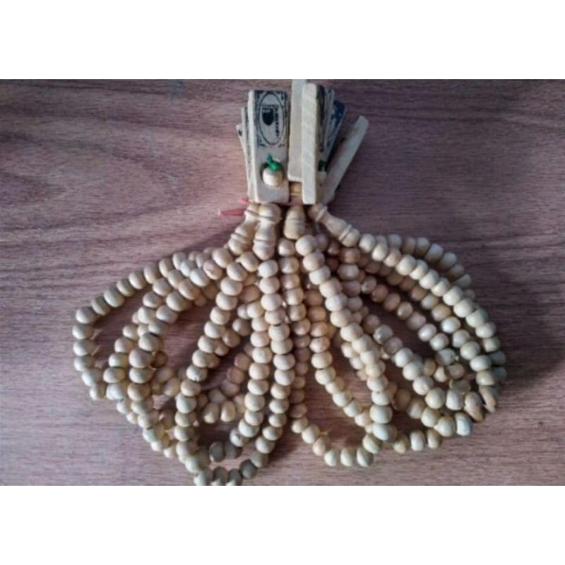 Paket isi 100 pcs.Tasbih kayu kopi,kukun 33 Murah grosir