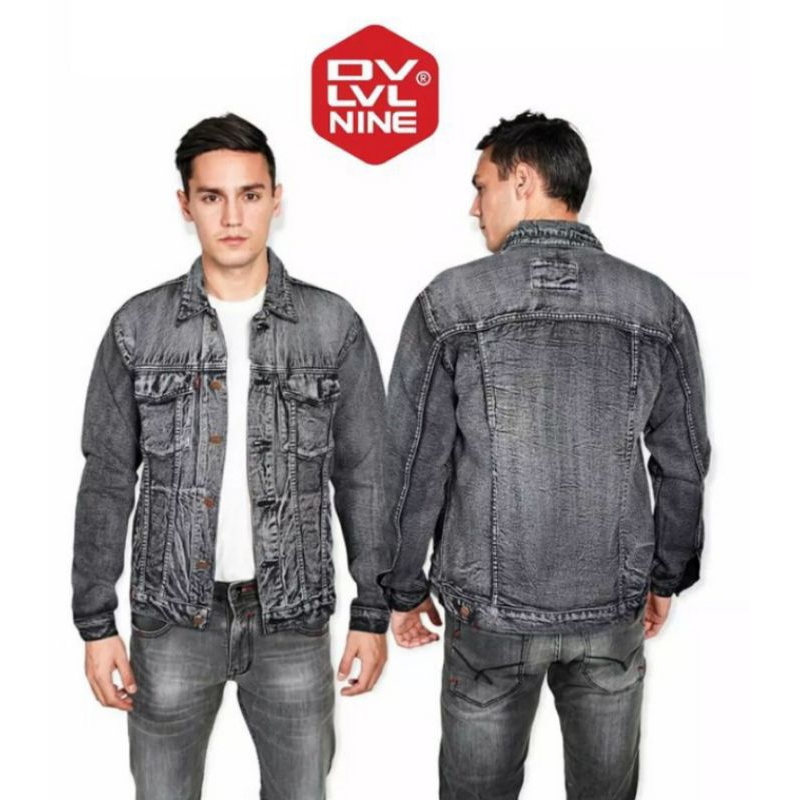 jaket jeans cowok DV LVL NINE