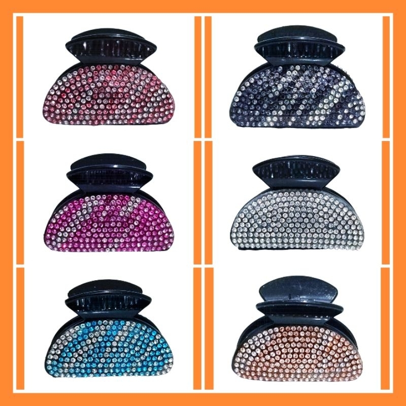 Jepitan Rambut Setengah Sabit Besar Jepit Salon Mata Korea Style Import
