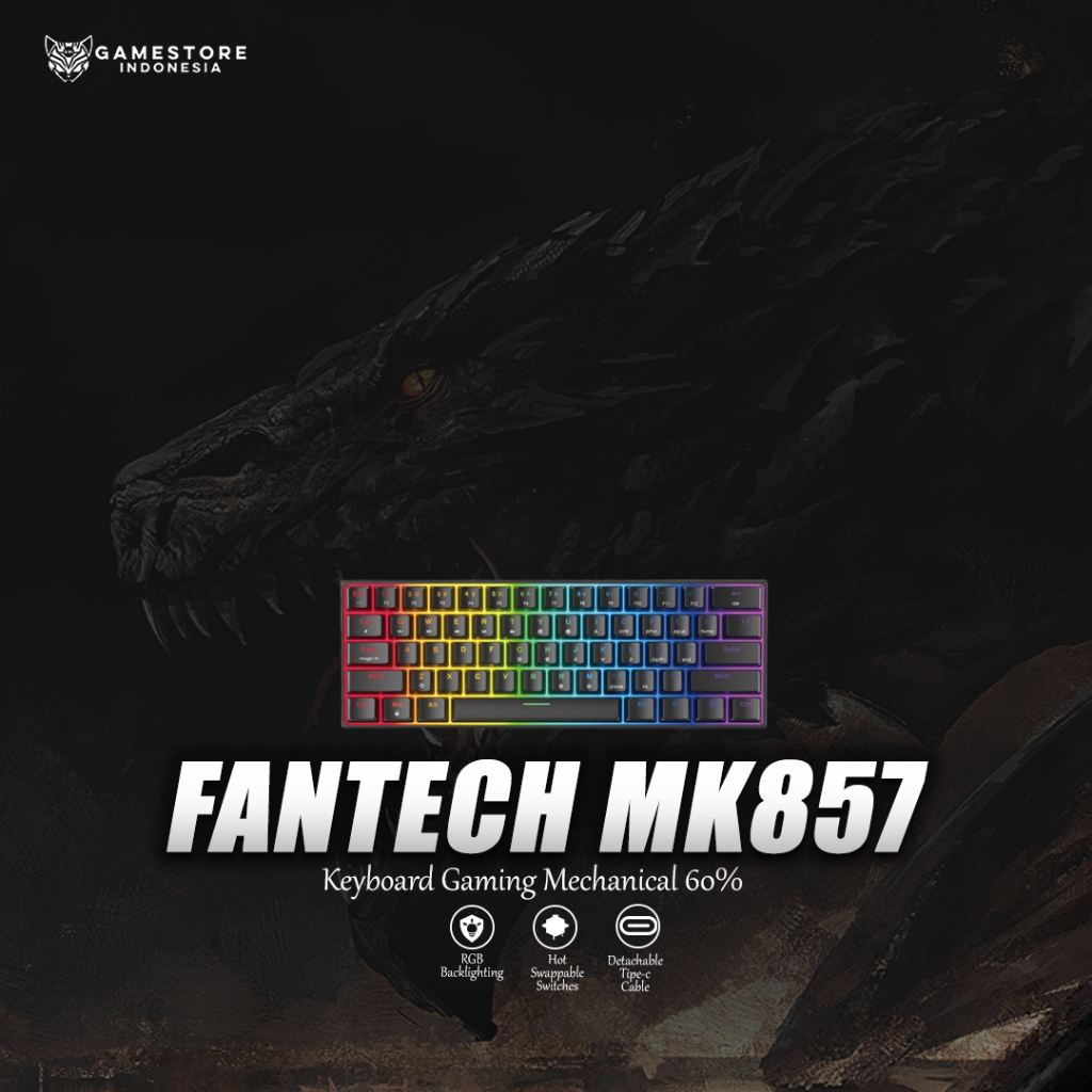 Fantech MAXFIT61 MK857 60% Keyboard Gaming Mechanical