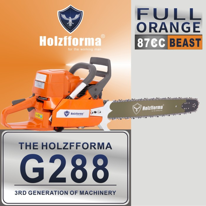 Holzforma G 288 87cc (kloning Husqvarna 288XP) bar 25 inch