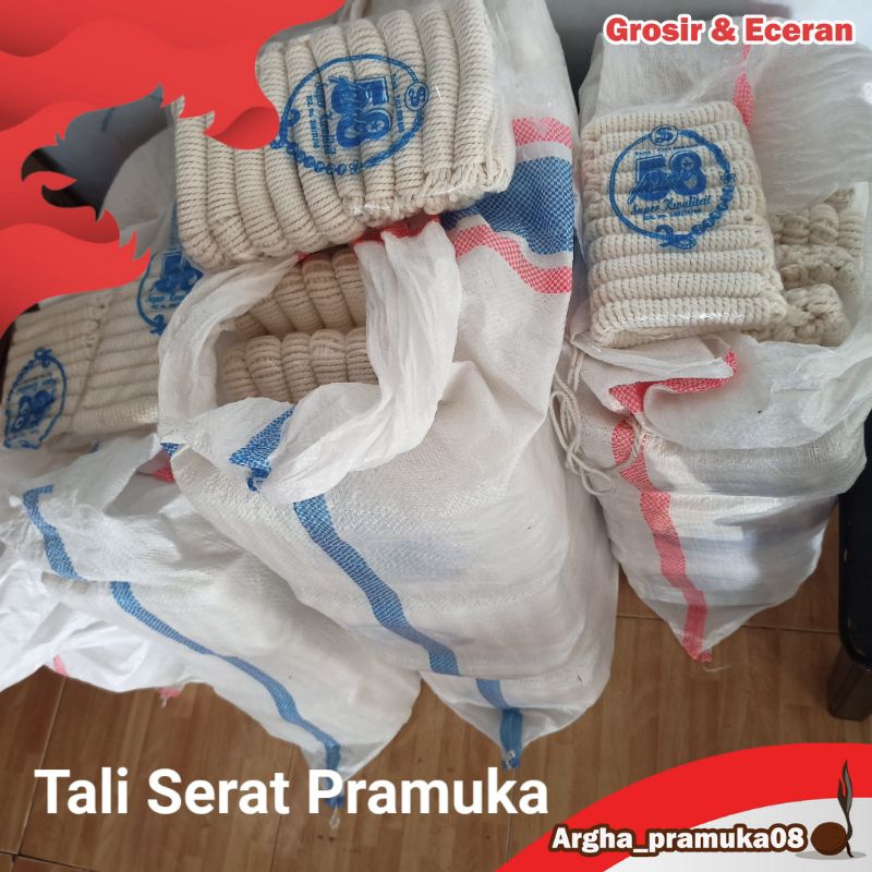 Tali Serat Pramuka Tekuk Tanggung Kecil isi 10 pcs