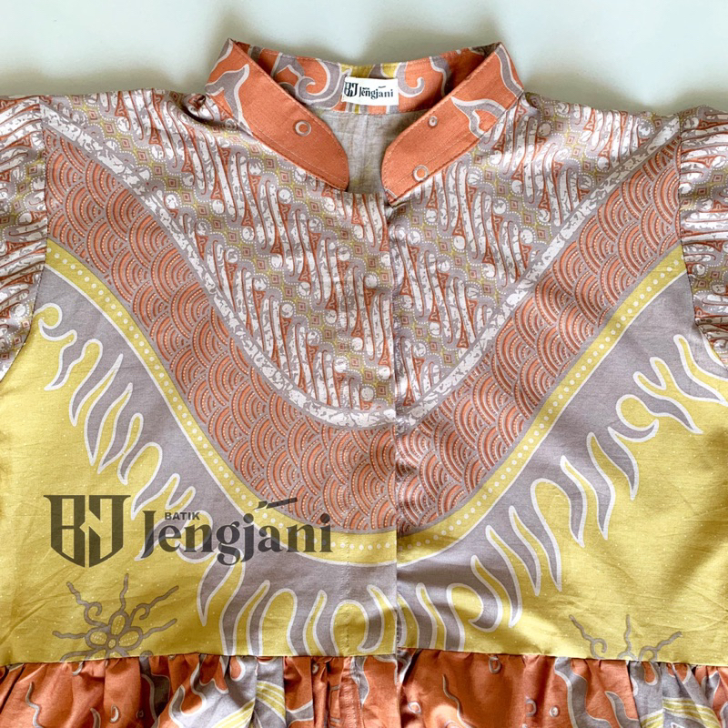 Blouse Batik Pastel Kahiyang | Blus Batik Abstrak | Baju Wanita Seragam Kerja Kekinian