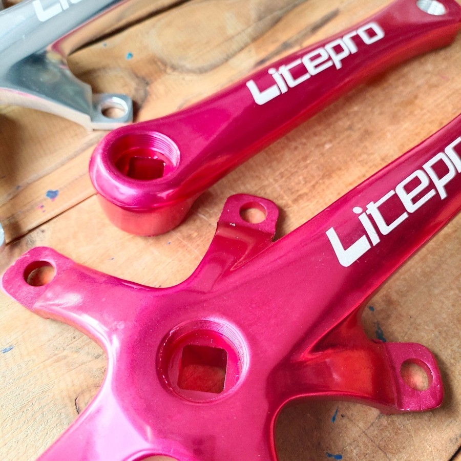 Crank Sepeda Litepro 170 mm BCD 130 BB Kotak