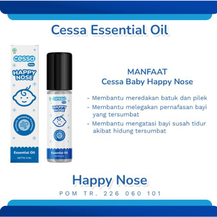 Cessa Kids Happy Nose - Essential Oil Pereda Batuk &amp; Pilek Anak