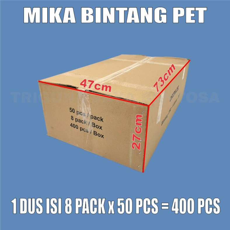 Mika Bento PET 4Sekat Per Pack Tray Bintang Kotak Makanan Lunch Box Murah