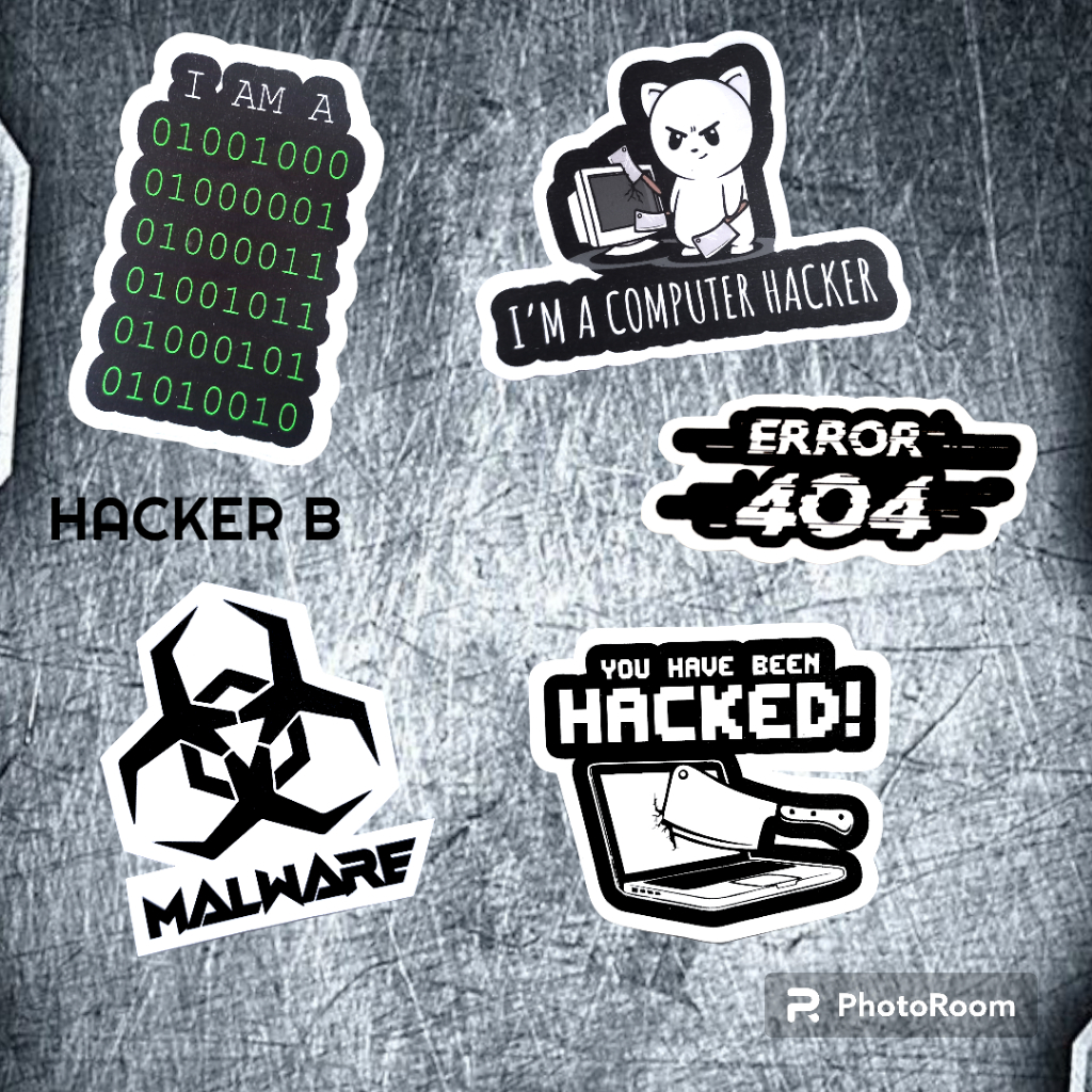 Sticker Pack Tumblr Aesthetic Hacker Quotes  MonochromeWaterproof Hiasan Laptop Botol Tumbler Case Hp DIY Stiker Tab